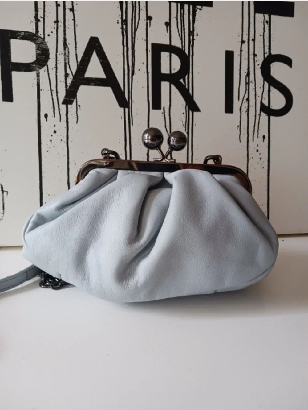MaxMara Pasticcino Weekend Blue Crossbody Bag